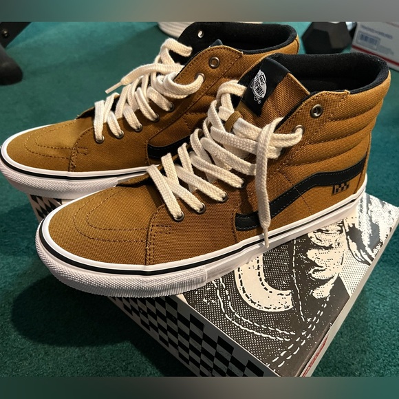 Vans sk8-hi duck canvas golden brown - Picture 1 of 13